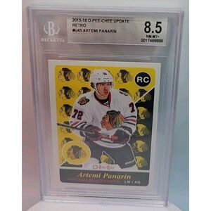 Artemi Panarin U45 2015-16 O-Pee-Chee Update Retro Graded 8.5 NM-MT+